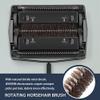 JEHONN Carpet Floor Sweeper Manual with Horsehair, Non Electric Quite Rug Roller Brush Push for Cleaning Pet Hair, Loose Debris, Lint (Black) view 2
