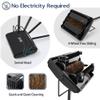 JEHONN Carpet Floor Sweeper Manual with Horsehair, Non Electric Quite Rug Roller Brush Push for Cleaning Pet Hair, Loose Debris, Lint (Black) view 3