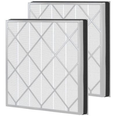 Allisfresh HE400 Hepa Filter Replacement Compatible with Shark HE4FKPET HE400 HE401 HE402 & HE405 4 Fan Air Cleaner Purifier, 3-Stage Filtration, 2 Pack