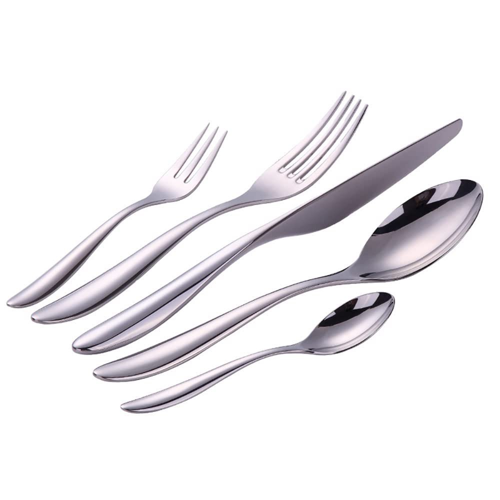 120 Piece Silverware Set for 24,Premium Stainless Steel Flatware Set,Mirror Polished Cutlery Utensil Set,Durable Home Kitchen Eating Tableware Set,Include Fork Knife Spoon Set