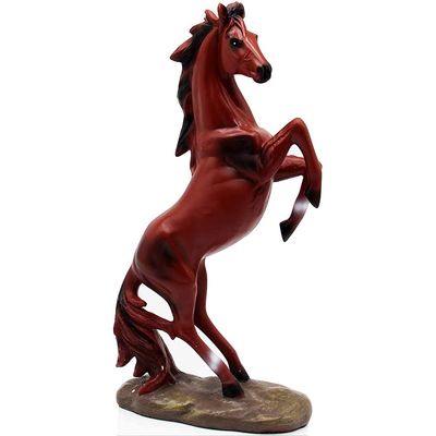 ArtsPavilion Horse Statue Figurines Home Decor,Standing Horse Resin Statue Crafts,Modern Horse Figurine Sculpture for Home Office Decoration Tabletop Decor (Color : Red)
