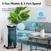ARLIME Evaporative Air Cooler, Windowless Swamp Cooler Fan & Humidifier with 3 Modes, 3 Speeds, 2 Ice Boxes, 7.5h Timer, Now-Noise, Portable Air Conditioners for Bedroom, Living Room, Office view 2