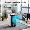 ARLIME Evaporative Air Cooler, Windowless Swamp Cooler Fan & Humidifier with 3 Modes, 3 Speeds, 2 Ice Boxes, 7.5h Timer, Now-Noise, Portable Air Conditioners for Bedroom, Living Room, Office view 3