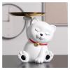 ArtsPavilion Cat Key Tray Sculpture,Resin Animal Sculpture,Lovely Cat Figurines Storage Tray Living Room Table Ornament Home Decor Candy Fruits Dish view 1