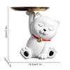 ArtsPavilion Cat Key Tray Sculpture,Resin Animal Sculpture,Lovely Cat Figurines Storage Tray Living Room Table Ornament Home Decor Candy Fruits Dish view 2