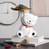 ArtsPavilion Cat Key Tray Sculpture,Resin Animal Sculpture,Lovely Cat Figurines Storage Tray Living Room Table Ornament Home Decor Candy Fruits Dish view 3