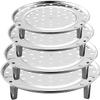 Bonilaan Steam Rack, 4-Layer Stainless Steel Trivet Rack Stand Steamer Rack for Baking Cooking Steaming view 2