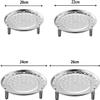 Bonilaan Steam Rack, 4-Layer Stainless Steel Trivet Rack Stand Steamer Rack for Baking Cooking Steaming view 3