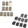 Bundle of Wise Linkers Hanging Clips Pack of 10 Triangle Back and Matte Black Hanging Clips Pack of 10 Triangle Back Medium Power for Tapestry Small Rugs view 1
