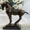 EUROPEAN BRONZE 14" China Chinese Folk Bronze Stand War Tang Horse Statue Sculpture Figure Decor Decoration Sale Art Hot Cast view 4