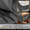 Abeero Home California King Sheet Sets - Luxury Hotel Bed Sheets - Soft Cooling Sheets with Elastic Corner Straps - Deep Pockets Microfiber - Bedding Sheet & Pillowcases - 4 PC (Cal King Size, Gray) view 2