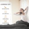 Abeero Home California King Sheet Sets - Luxury Hotel Bed Sheets - Soft Cooling Sheets with Elastic Corner Straps - Deep Pockets Microfiber - Bedding Sheet & Pillowcases - 4 PC (Cal King Size, Gray) view 3