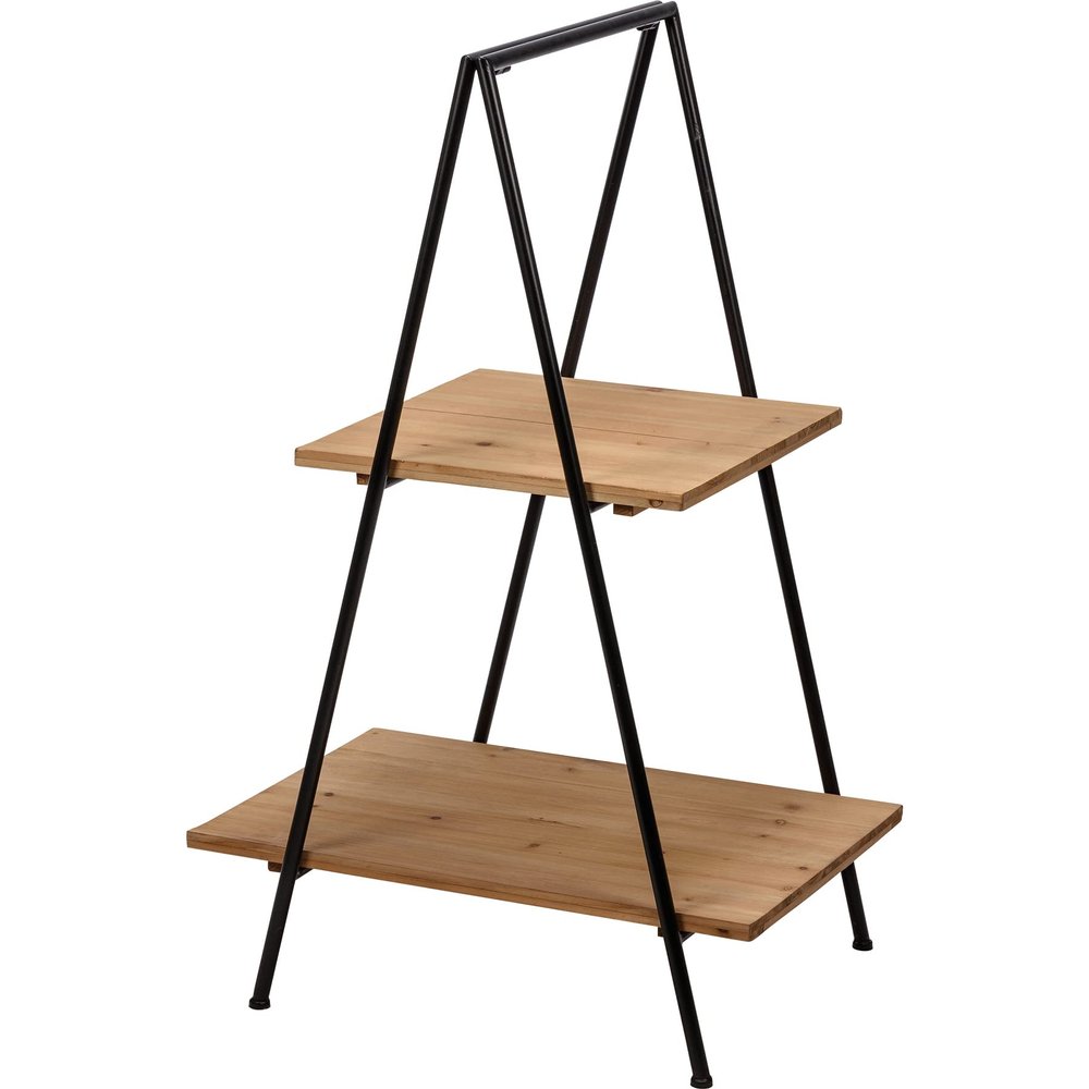 Primitives by Kathy 2-Tiered Decorative Wood Ladder Style Tray