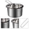 1 Set Double Boiler Pot Fine Nice Safe Wax Melting Pot Cheese Melting Pot Stainless Steel Chocolate Pot Chocolate Melting Pot A5 (400ml) view 2