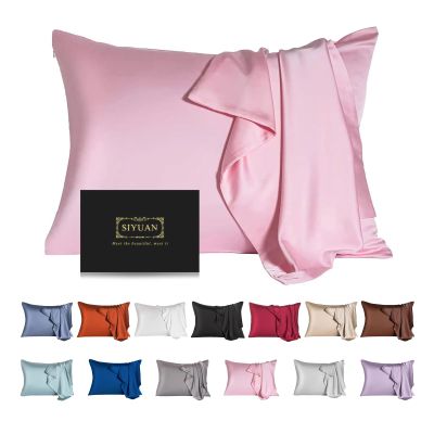 Mulberry Silk Pillowcase for Hair and Skin,Toddler Size Kids Silk Pillow Case with Hidden Zipper,Allergen Proof Dual Sides Soft Breathable Smooth Silk Pillow Cover(Toddler,Pink)