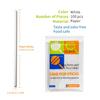 100 Count 6 INCH White Paper Lollipop Sticks,Cake Pop Sticks,Sucker Sticks for Cookies,Rainbow Candy,Chocolate,Cake Topper(Dia 4mm) view 2