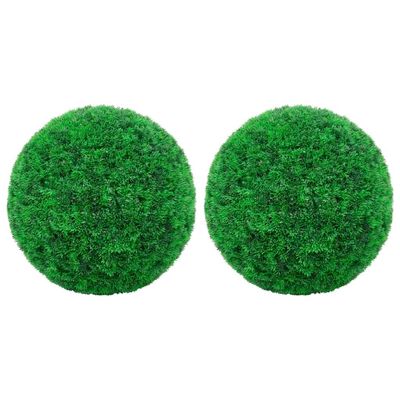 Artificial Flowers,The Perfect Botanical Interior Decor Home Office Porch Gift.Artificial Boxwood Balls 2 pcs 20.5",Nearly Natural Artificial Plants.