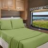 RV Bunk 40 X 80 Sheet Set 400 Thread Count 100% Egyptian Cotton 10-Inch Deep Pockets Made for RV, Camper, Motorhomes, Boat, Soft Luxury & Breathable, 4-PC RV-Sheets - Sage Green Solid view 1