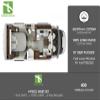 RV Full 53 X 75 Sheet Set 400 Thread Count 100% Egyptian Cotton 10-Inch Deep Pockets Made for RV, Camper, Motorhomes, Boat, Soft Luxury & Breathable, 4-PC RV-Sheets - Sage Green Solid view 4