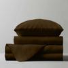 RV Camper Queen 60" X 80" Sheet Set 400 Thread Count 100% Egyptian Cotton 10-Inch Deep Pockets Made for RV, Camper, Motorhomes, Boat, Soft Luxury & Breathable, 4-PC RV-Sheets - Chocolate Solid view 2