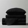 RV Full 53 X 75 Sheet Set 400 Thread Count 100% Egyptian Cotton 10-Inch Deep Pockets Made for RV, Camper, Motorhomes, Boat, Soft Luxury & Breathable, 4-PC RV-Sheets - Black Solid view 2
