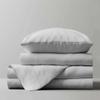 RV Full 53 X 75 Sheet Set 400 Thread Count 100% Egyptian Cotton 10-Inch Deep Pockets Made for RV, Camper, Motorhomes, Boat, Soft Luxury & Breathable, 4-PC RV-Sheets - Light Grey Solid view 2