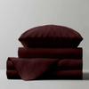 RV Full 53 X 75 Sheet Set 400 Thread Count 100% Egyptian Cotton 10-Inch Deep Pockets Made for RV, Camper, Motorhomes, Boat, Soft Luxury & Breathable, 4-PC RV-Sheets - Wine Solid view 2