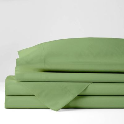 MGPS Queen XL Sheet Set, 800-Thread Count 100% Egyptian Cotton 15-Inch Deep Pockets 4-Piece Bedsheet, Soft Breathable Sateen Weave Sustainable 800-TC Sheets - Sage