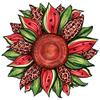 Watermelon Leopard Sunflower Ready to Press Sublimation Transfer, Ready to Use, Cheetah, Shirt/Mug Sizes, Sub Image Ready to Press (Adult x1-8.5+") view 1