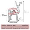 Book Shelf Stand Organizer Creative Deer Shape Landing Book Rack, Study Modern Geometric Animals Magazine Rack Bookcase, Clubhouse Art Decoration, Easy to Install view 3