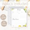 8.5x11 Recipe Binder Cards & Sleeves - Refill Pack - 50 Clear Plastic Page Protectors & 25 Double Sided Recipe Card Pages for 3 Ring Recipe Books - DIY Full-Size Pages- Protect Your Family Recipes view 3