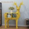 Book Shelf Stand Organizer Creative Deer Shape Landing Book Rack, Study Modern Geometric Animals Magazine Rack Bookcase, Clubhouse Art Decoration, Easy to Install view 2