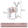 Book Shelf Stand Organizer Creative Deer Shape Landing Book Rack, Study Modern Geometric Animals Magazine Rack Bookcase, Clubhouse Art Decoration, Easy to Install view 3