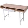 ZQQLVOO Desk with 1 Drawer,Bedroom Desk,Home Office Desk,Computer Table,Work Table,for Office, Bedroom, Living Room, Study Room, Oak and White view 4