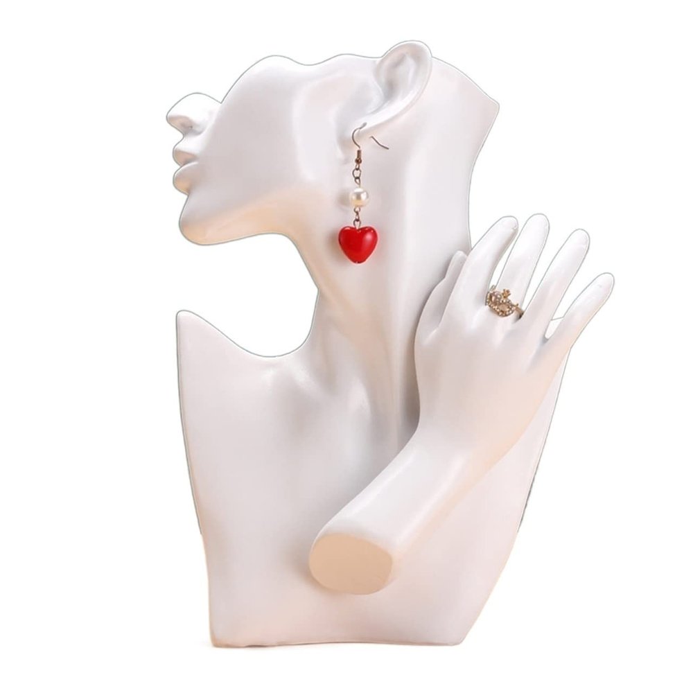 YANZHEXIN Jewelry armoire Jewelry Display Rack Resin Display Rack Mannequin Rack Ring Necklace Pendant Jewelry Accessories Storage Display Rack jewerly Tree organizing (Color : D)