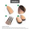 Selafun 4-pieces Travel Set with Case Portable Silverware Utensils Set for work, Stainless Steel Reusable Flatware Set Cutlery Set for Camping Picnic Hiking Office (8inch, Rose Gold) view 3