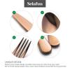 Selafun 4-pieces Travel Set with Case Portable Silverware Utensils Set for work, Stainless Steel Reusable Flatware Set Cutlery Set for Camping Picnic Hiking Office (6.7inch, Rose Gold) view 3