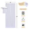 10 ft x 8 ft Wrinkle Free White Backdrop Curtain for Wedding Parties, Polyester Photography Backdrop Drapes for Birthday Parties Stage Backdrop Stand, White Background Curtains 5x8FT 2 Panels view 4