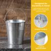 TOPZEA 20 Pack Galvanized Buckets, 4.5"x 5" Metal Buckets with Handle Small Pails Tin Bucket for Party Favors, Farmhouse Flower Bucket Garden Planters Decorative Table Centerpieces Party Supplies view 4