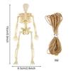 FINGOOO Skeletons for Halloween Decor, 6 Piece Mini Seleton Figurines 6" Small Skeleton Halloween Decoration for Haunted House Accessories Party Favors view 2