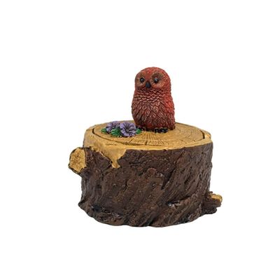 ADIE Ashtray Ashtray Creative with Lid Windproof Cute Forest Animals Resin Ashtrays Portable Exquisite Ash Trays for Men Smokers Gifts Easy to Clean Ashtray (Color : B)