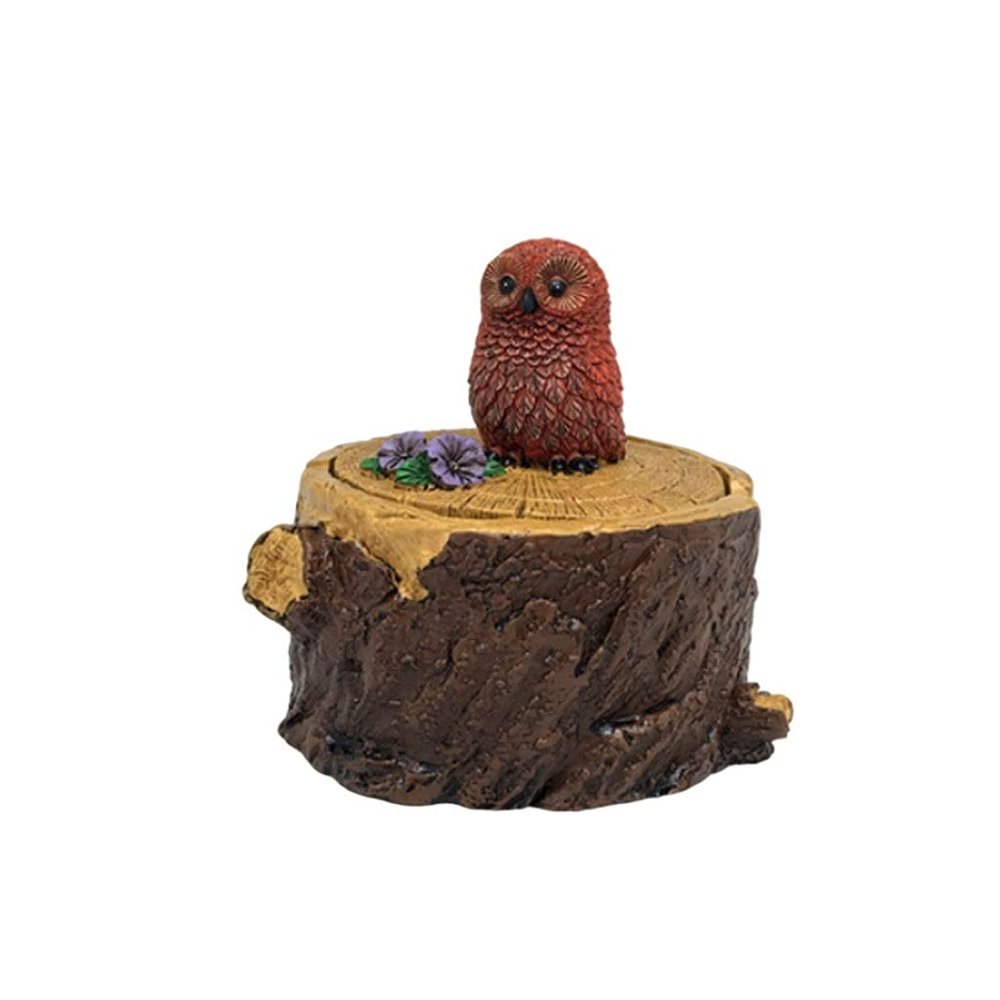 ADIE Ashtray Ashtray Creative with Lid Windproof Cute Forest Animals Resin Ashtrays Portable Exquisite Ash Trays for Men Smokers Gifts Easy to Clean Ashtray (Color : B)