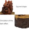 ADIE Ashtray Ashtray Creative with Lid Windproof Cute Forest Animals Resin Ashtrays Portable Exquisite Ash Trays for Men Smokers Gifts Easy to Clean Ashtray (Color : B) view 3
