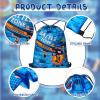 Flutesan Dart Party Supplies Bags Party Gun Drawstring Treat Bags Dart Drawstring Backpack(12 Pieces) view 3
