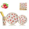 syxwRS Strawberry Party Tableware Set, Party Decorations Disposable Dinnerware Set Including Plates,Napkins,Straws and Cups for Fruit Theme Birthday Party Table Decoration Supplies,Serves 20 Guest view 1