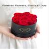 Beaulasting Long Lasting Preserved Roses in a Box Last a Year Forever Flowers for Her Mom Wife Anniversary Birthday (Round Black Box) view 3