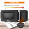 COMMERCIAL CHEF 0.7 Cu Ft Microwave with 10 Power Levels, 700W Microwave with Digital Display, with Child Safety Door Lock, Programmable with Push Button, Black view 3