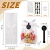YUNKO Cookie Bags, 100 Pack 3.4x9 inch Frosted Gusset for Handmade Sellers view 3