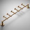 AKaSping Wall Mounted Coat Hanger 6 Hooks Metal Coat Rack Adjustable Spacing Angle Modern Coat Rack for Entryway Bedroom Coats Scarfs Bag Hat Umbrella Space Saving view 4