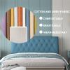 Bedside Cushion Bed Backrest Linen Headboard Cushion Support Reading Pillow Bolster for Twin Full Queen King Daybed Bed Bunk Bed Removable Washable,Beige,59"/150cm(Queen) view 2